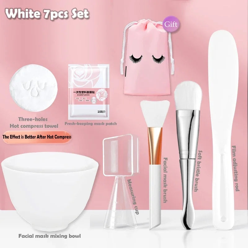 Silicone Facial Mask Brush and Mixing Bowl Set