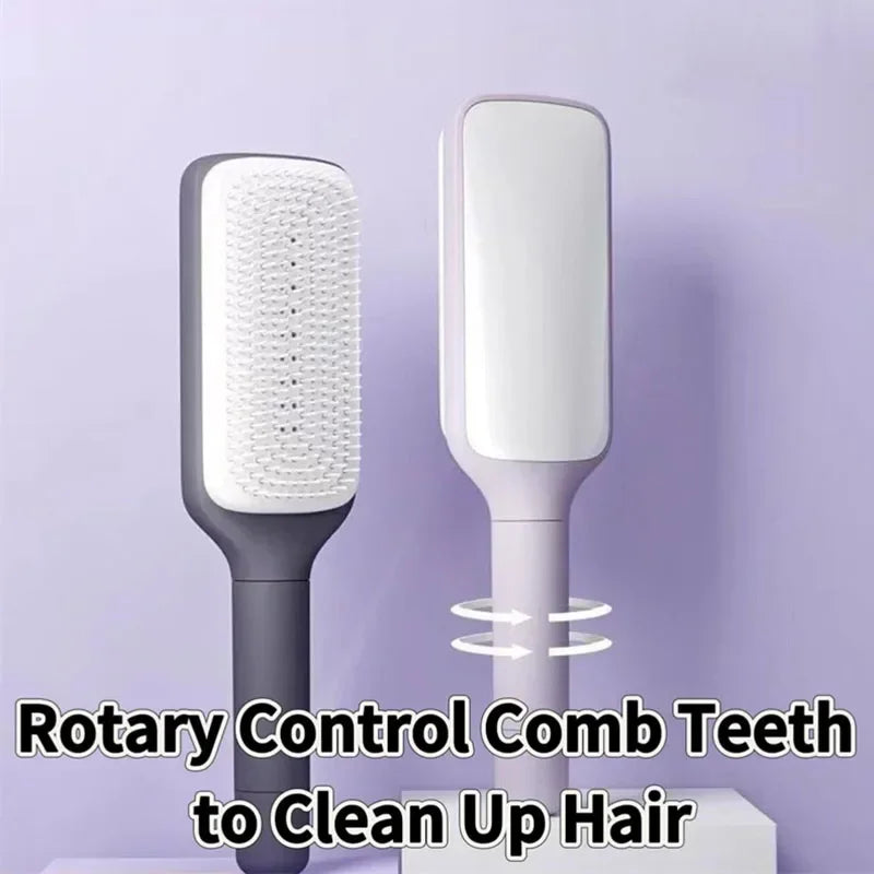 Rotatable Self-Cleaning Air Cushion Massage Comb
