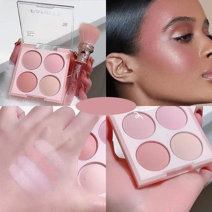 Four-Color Matte Blush Palette