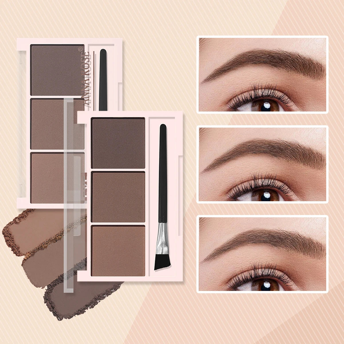 Three-Color Waterproof Eyebrow Powder