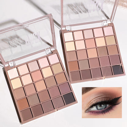 Twenty-Five Color Matte Nude Eyeshadow Palette