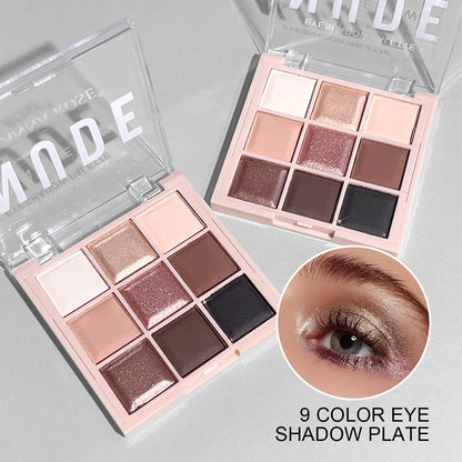 Nine-Color Milk Tea Eyeshadow Palette