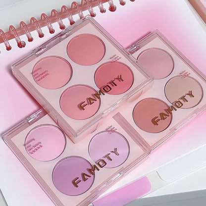 Four-Color Matte Blush Palette