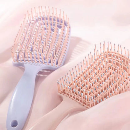 Elastic Hollow Hair Brush