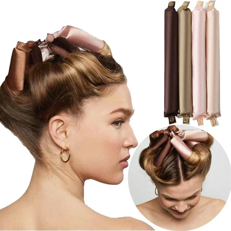 Satin Heatless Curling Rod Headband