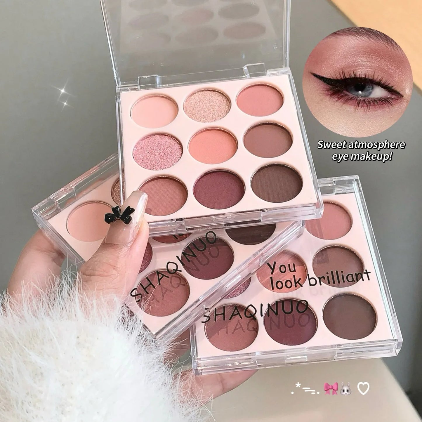 Nine-Color Matte Eyeshadow Palette