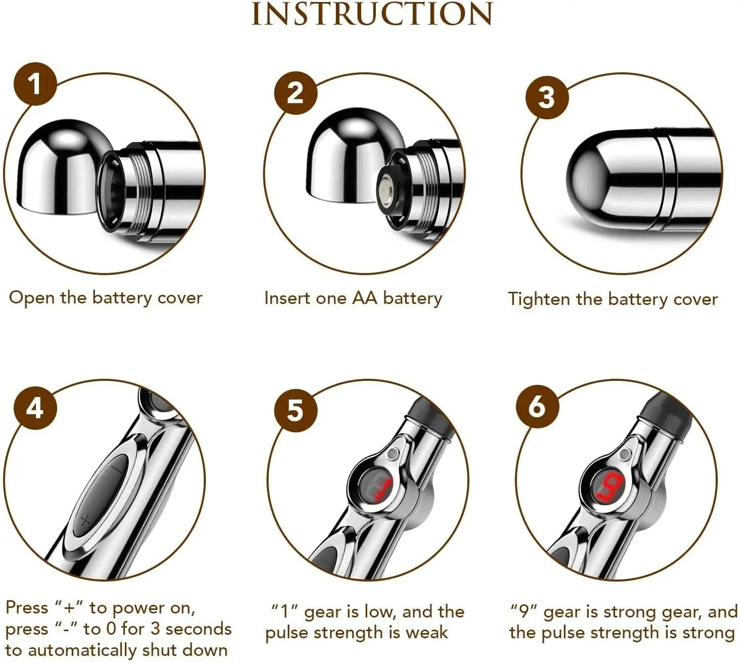 Electronic Acupuncture Meridian Massage Pen