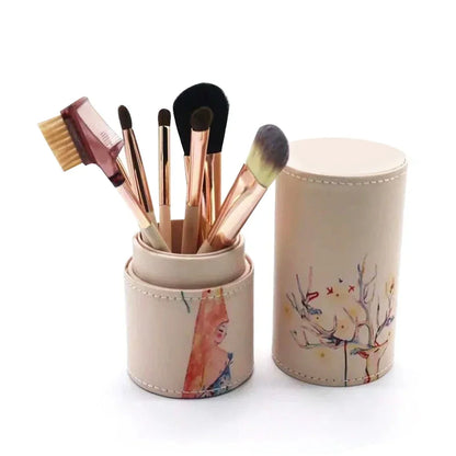 Professional Pink Makeup Brush Set