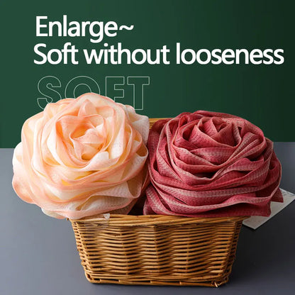 Rose-Shaped Foaming Bath Sponge Puff