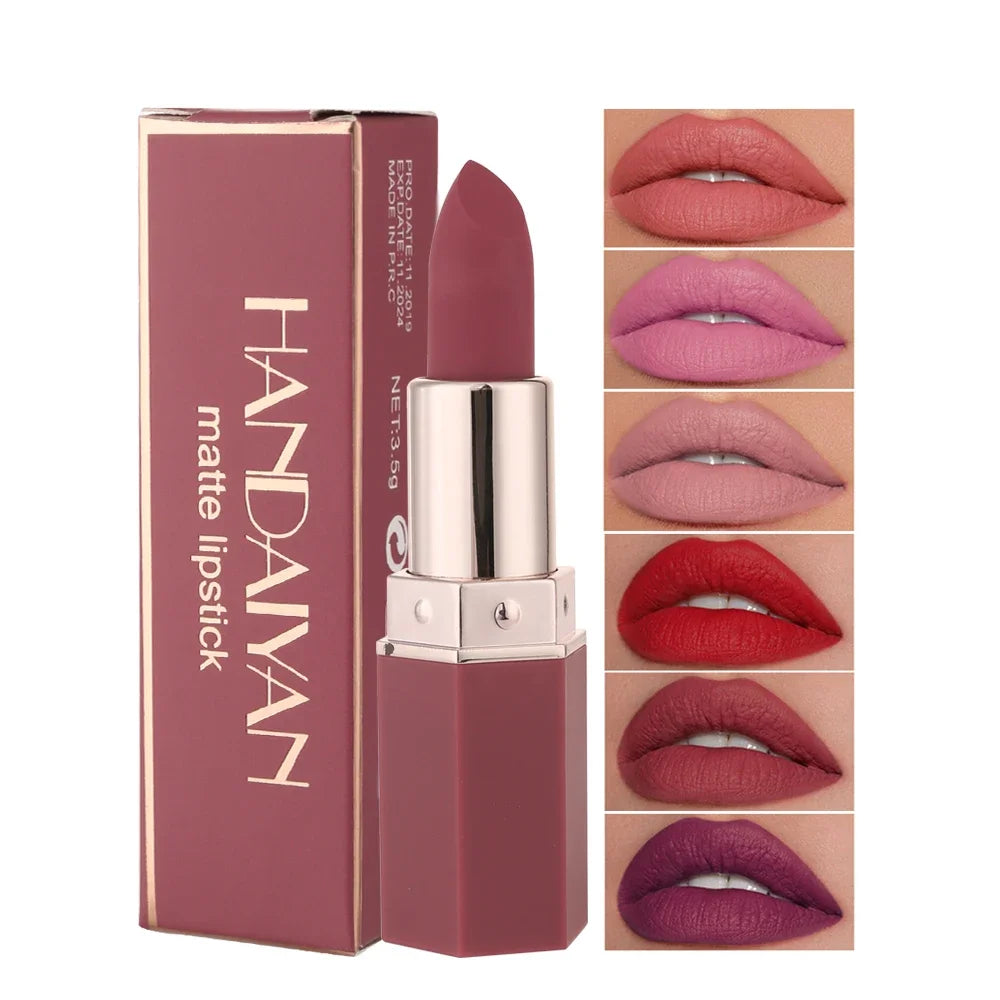 6-Color Matte Lipstick Set Waterproof