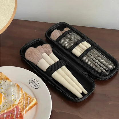 Waterproof Double-Zipper Makeup Brush Storage Bag