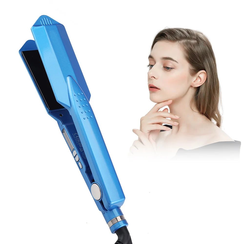 Professional 1¼" Nano Titanium Hair Straightener and Curler 450°F Styler