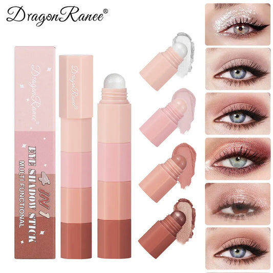 4-Color Waterproof Lazy Eyeshadow Pencil Set