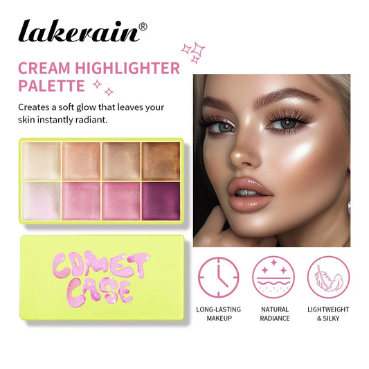 Eight-Color Cream Highlighter Palette