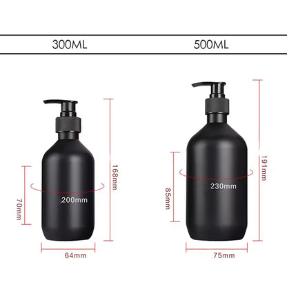 Matte Black Refillable Liquid Soap Dispenser