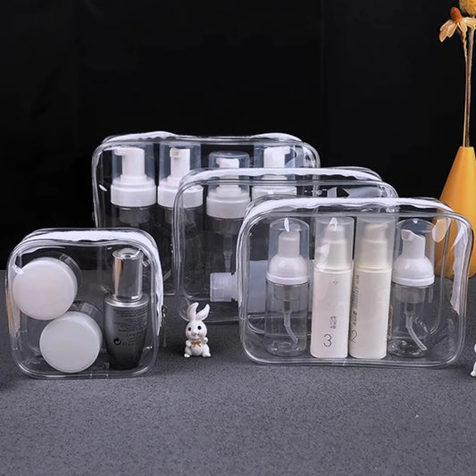 Clear White Travel Toiletry Bag