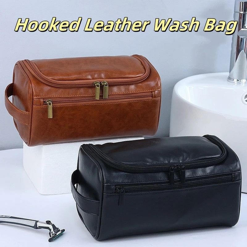 Large-Capacity Waterproof PU Travel Toiletry Bag