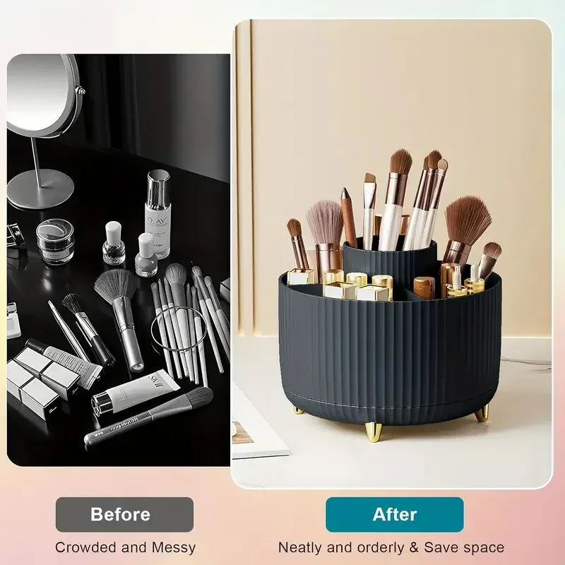 360° Rotating Makeup Brush Holder
