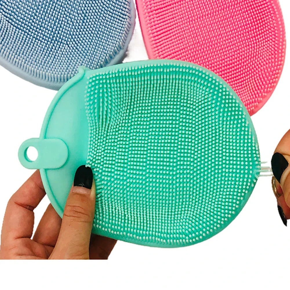 Silicone Exfoliating Bath Brush Towel
