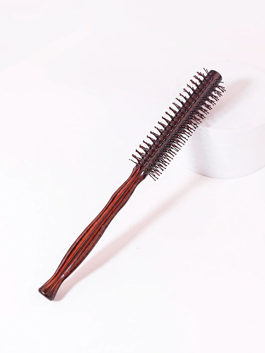 Wooden Anti-Static Diamond-Pattern Curling Comb