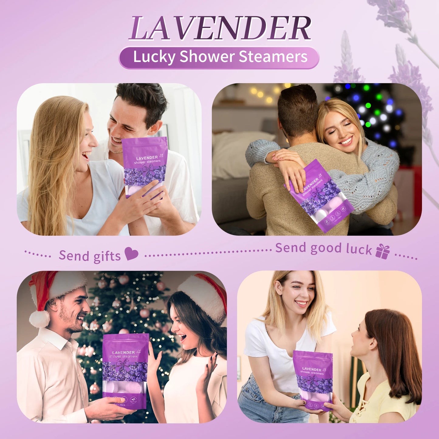 Lavender Essential Oil Shower Bombs
