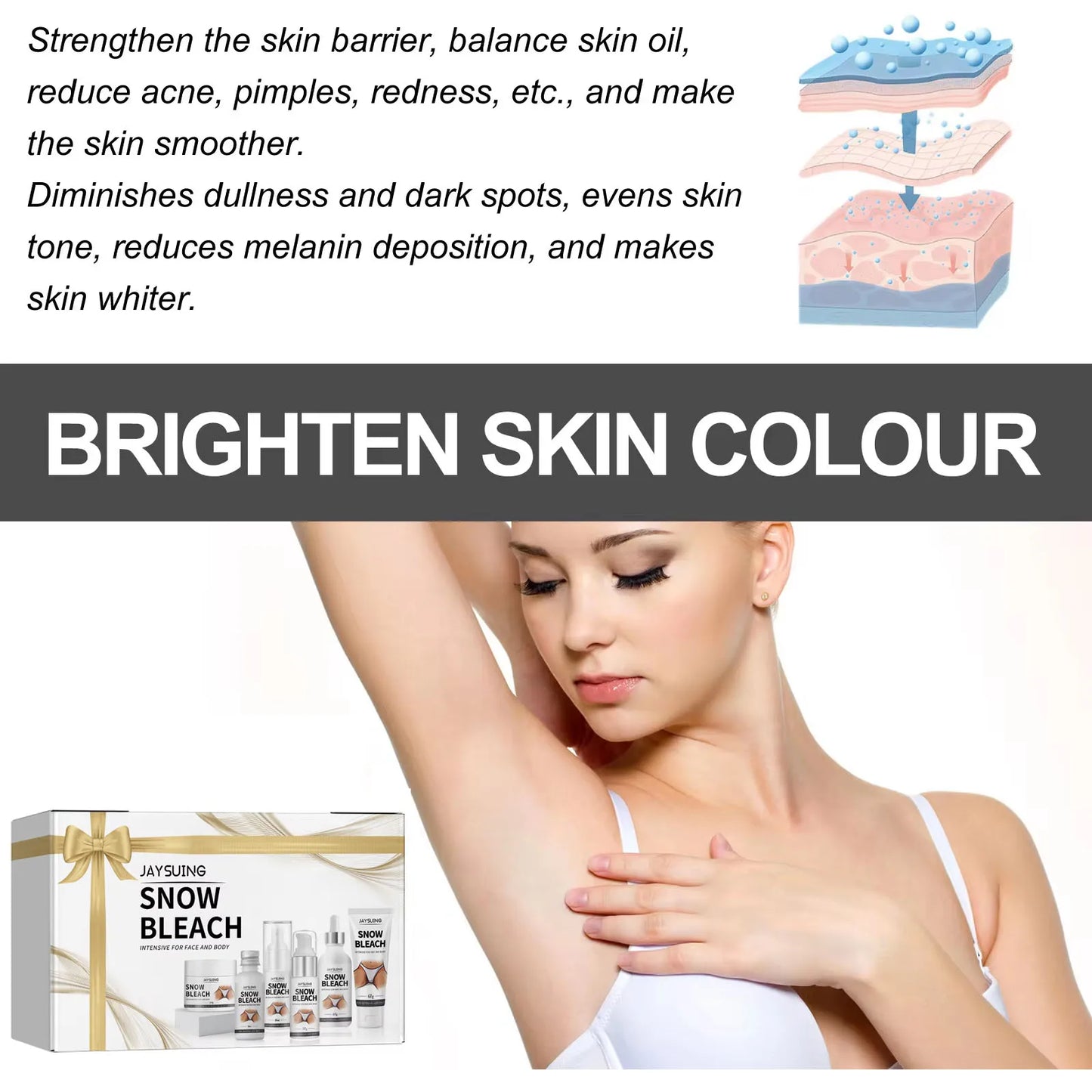 Snow Brightening Cream Set