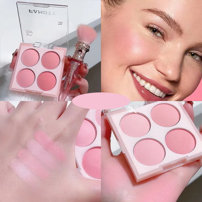 Four-Color Matte Blush Palette