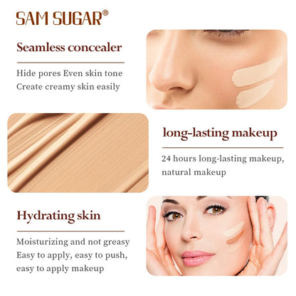 Long-Lasting Waterproof Liquid Concealer Foundation