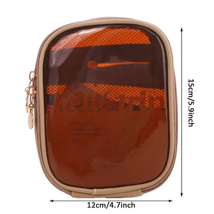 Mini Clear Preppy Makeup Organizer Bag