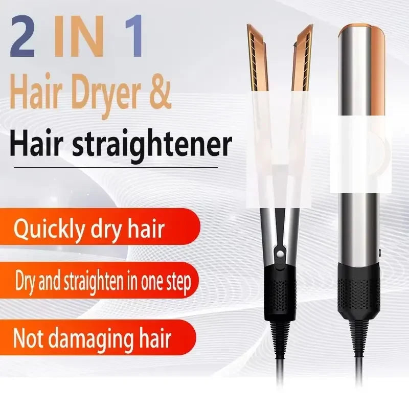 Professional 2-in-1 Hair Dryer Straightener
