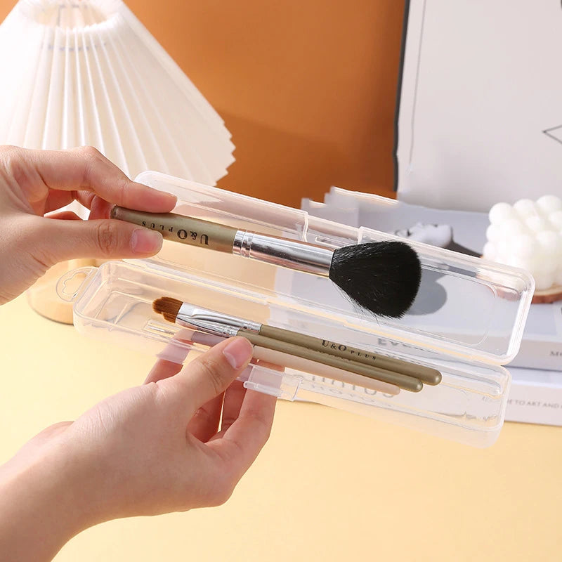 Transparent Makeup Brush Storage Box