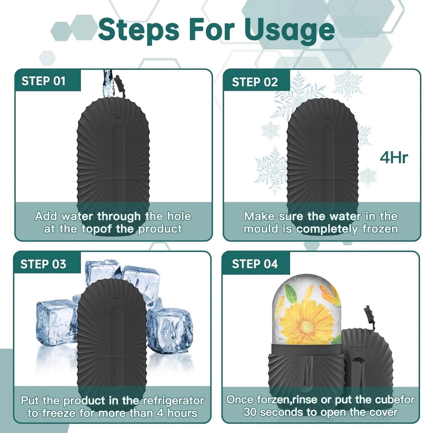 Ice Facial Roller and Gua Sha Set