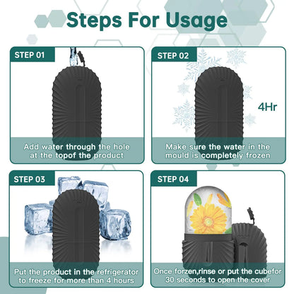 Ice Facial Roller and Gua Sha Set