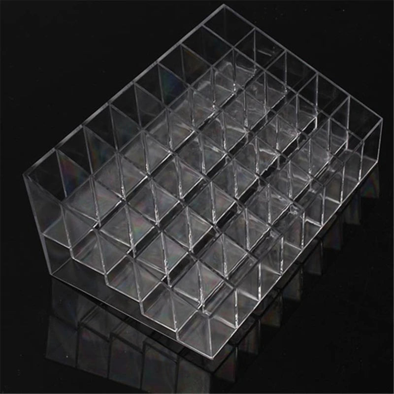 Clear Trapezoid Lipstick Display Stand