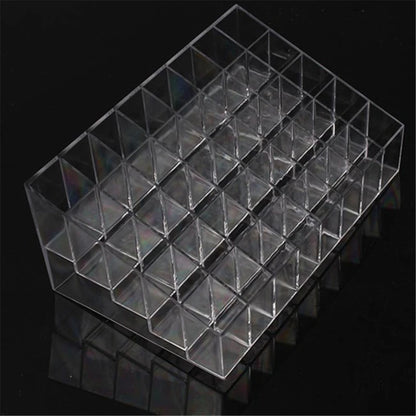 Clear Trapezoid Lipstick Display Stand