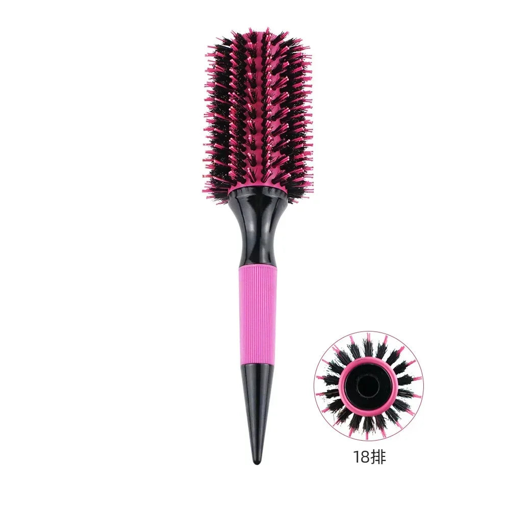 Round Tube Curly Hair Styling Brush for Salon and Barbers