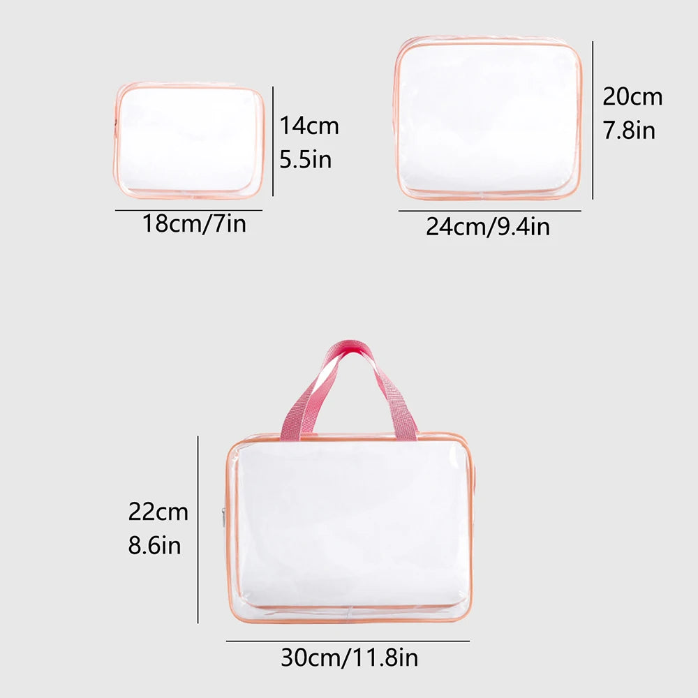 Transparent PVC Makeup &amp; Wash Bag
