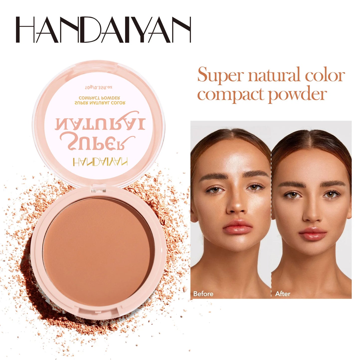 8-Color Waterproof Setting Powder Compact