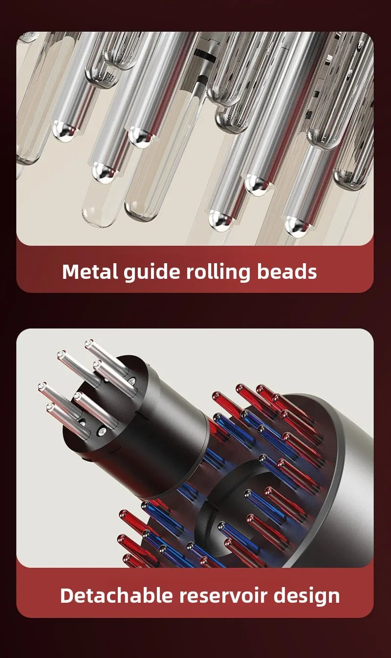 Electric Red Light Vibration Scalp Massage Comb for Hair Growth