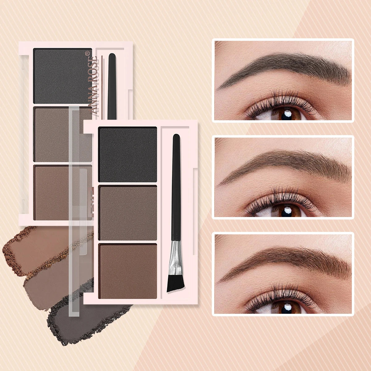 Three-Color Waterproof Eyebrow Powder