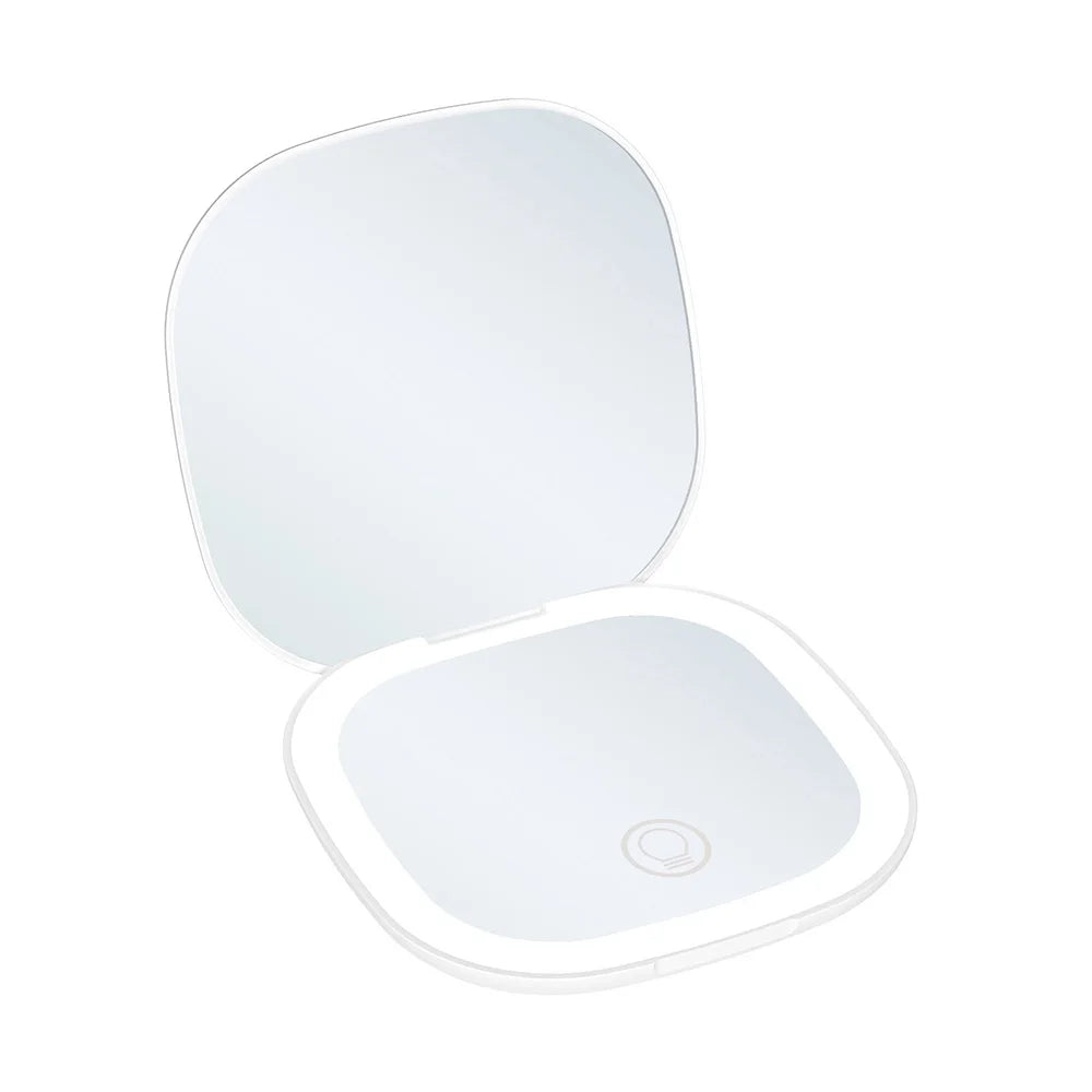 Foldable LED Pocket Makeup Mirror