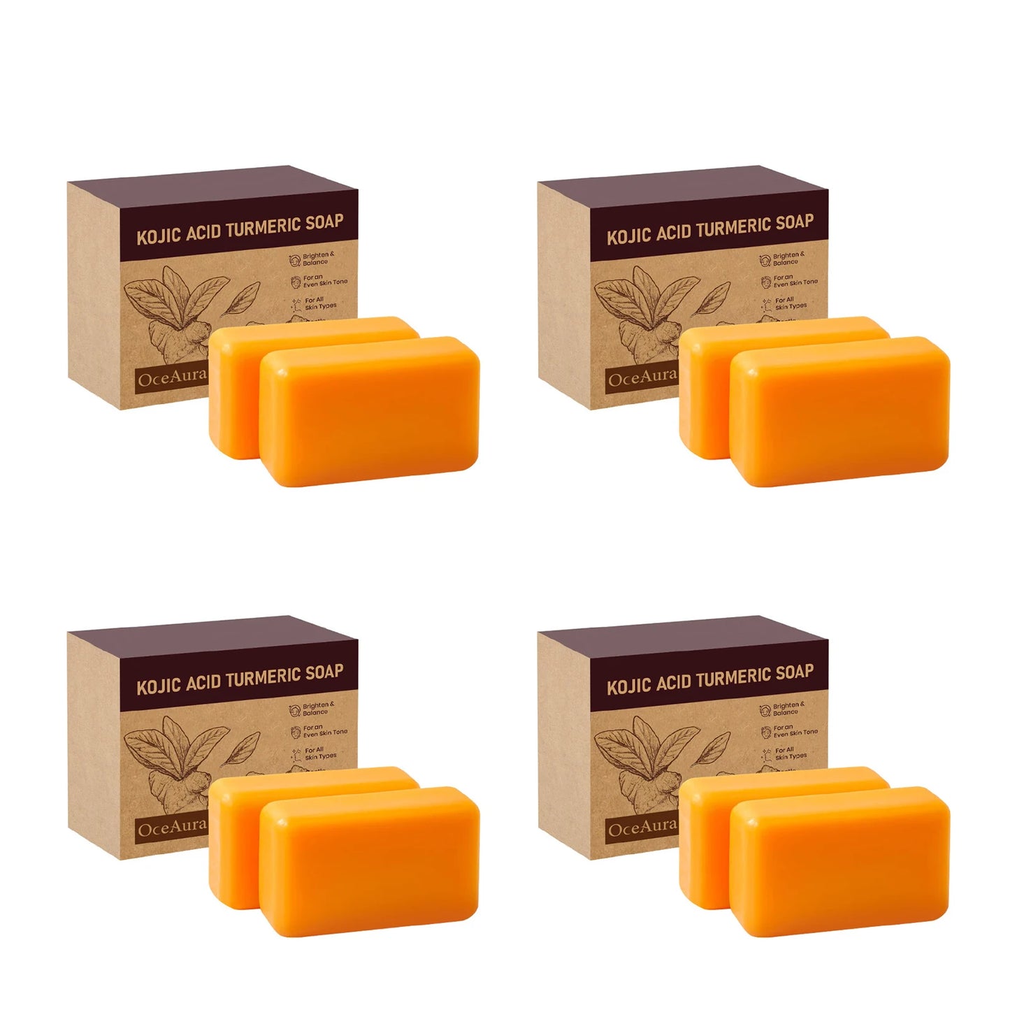 Kojic Acid Turmeric Brightening Soap Bar
