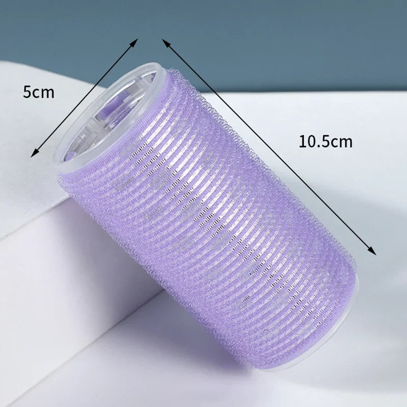 Large Self-Adhesive Hook Loop Hair Roller for DIY Curl Styling