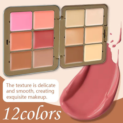 12-Color Plum Blossom Concealer Palette