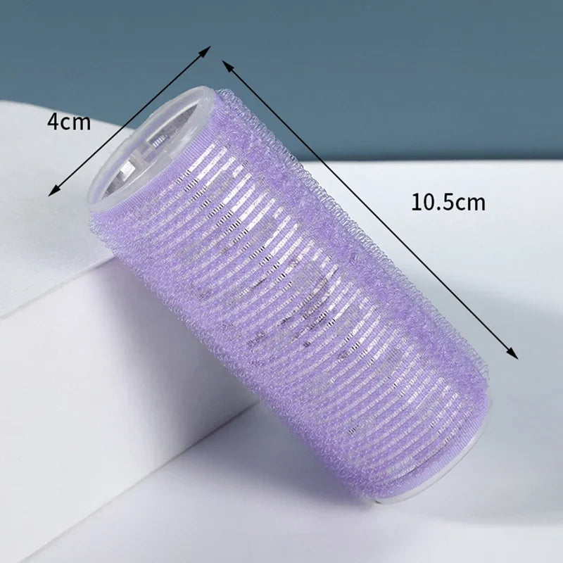 Large Self-Adhesive Hook Loop Hair Roller for DIY Curl Styling