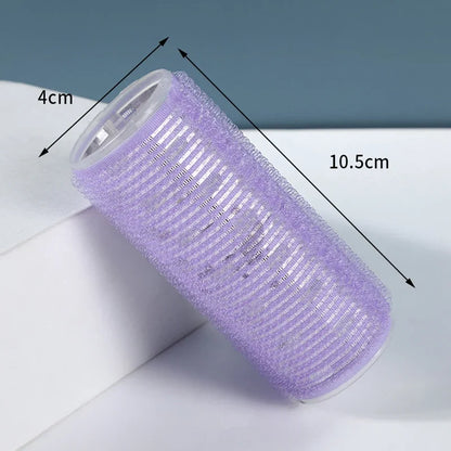 Large Self-Adhesive Hook Loop Hair Roller for DIY Curl Styling