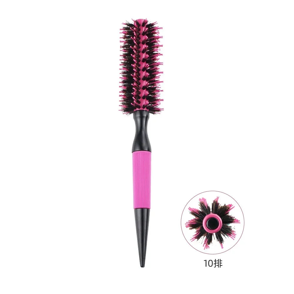 Round Tube Curly Hair Styling Brush for Salon and Barbers