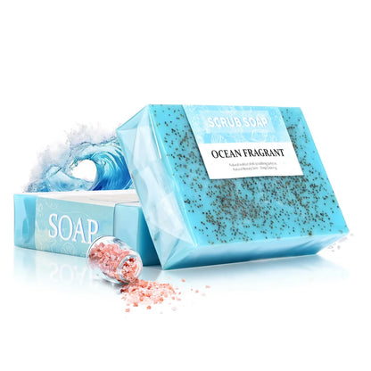 Natural Sea Salt Exfoliating Whitening Handmade Soap