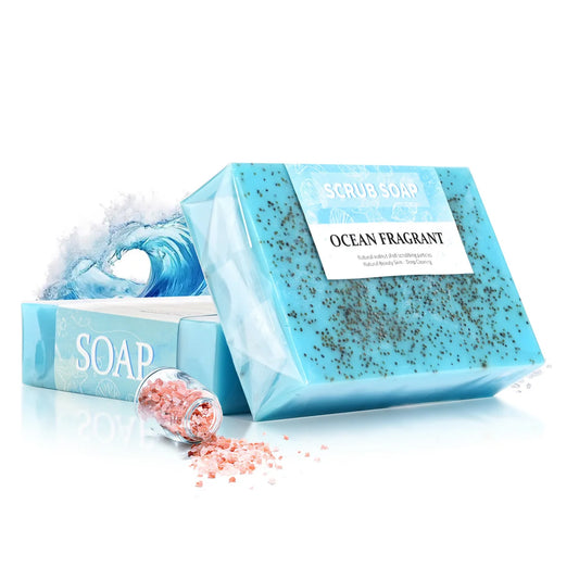 Natural Sea Salt Exfoliating Whitening Handmade Soap