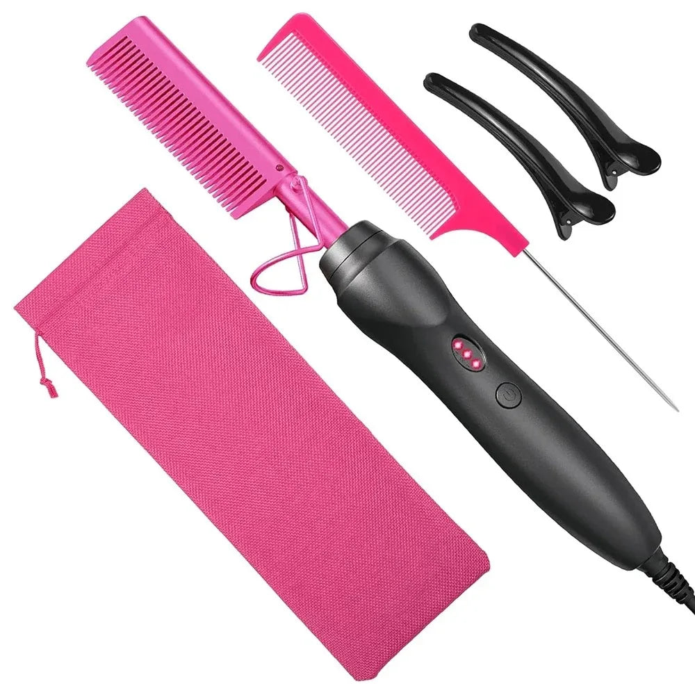 Portable Ceramic Hot Comb Straightener